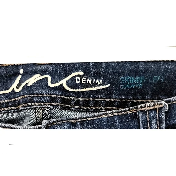 INC International Concepts Womens' Skinny Leg Curvy Fit Jeans Medium Wash sz 2 - Picture 6 of 9